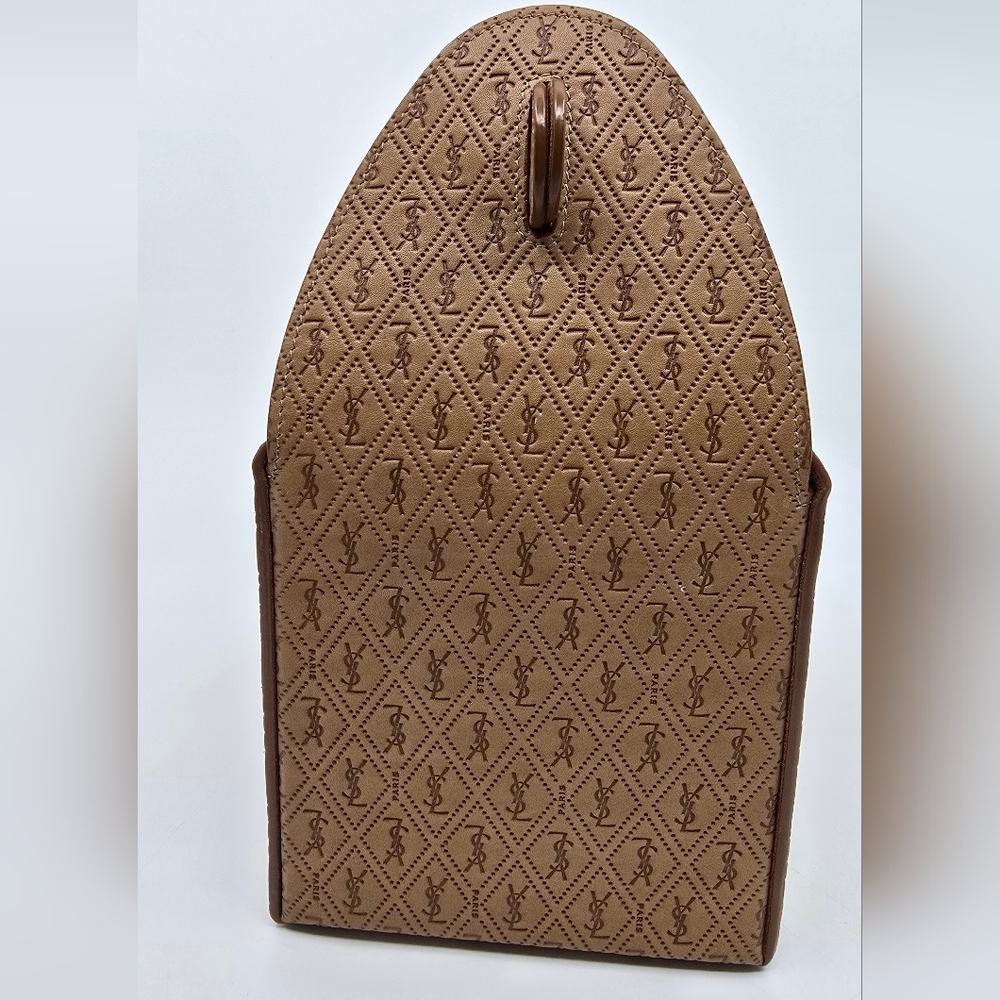 YSL Take-Away Box in Vegetable-Tanned Leather - Picture 5 of 15